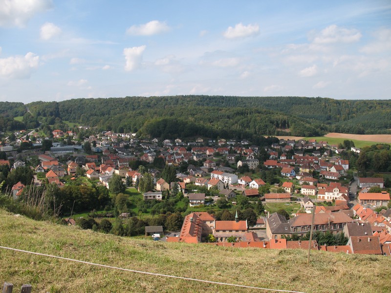 Blick von oben auf Biche